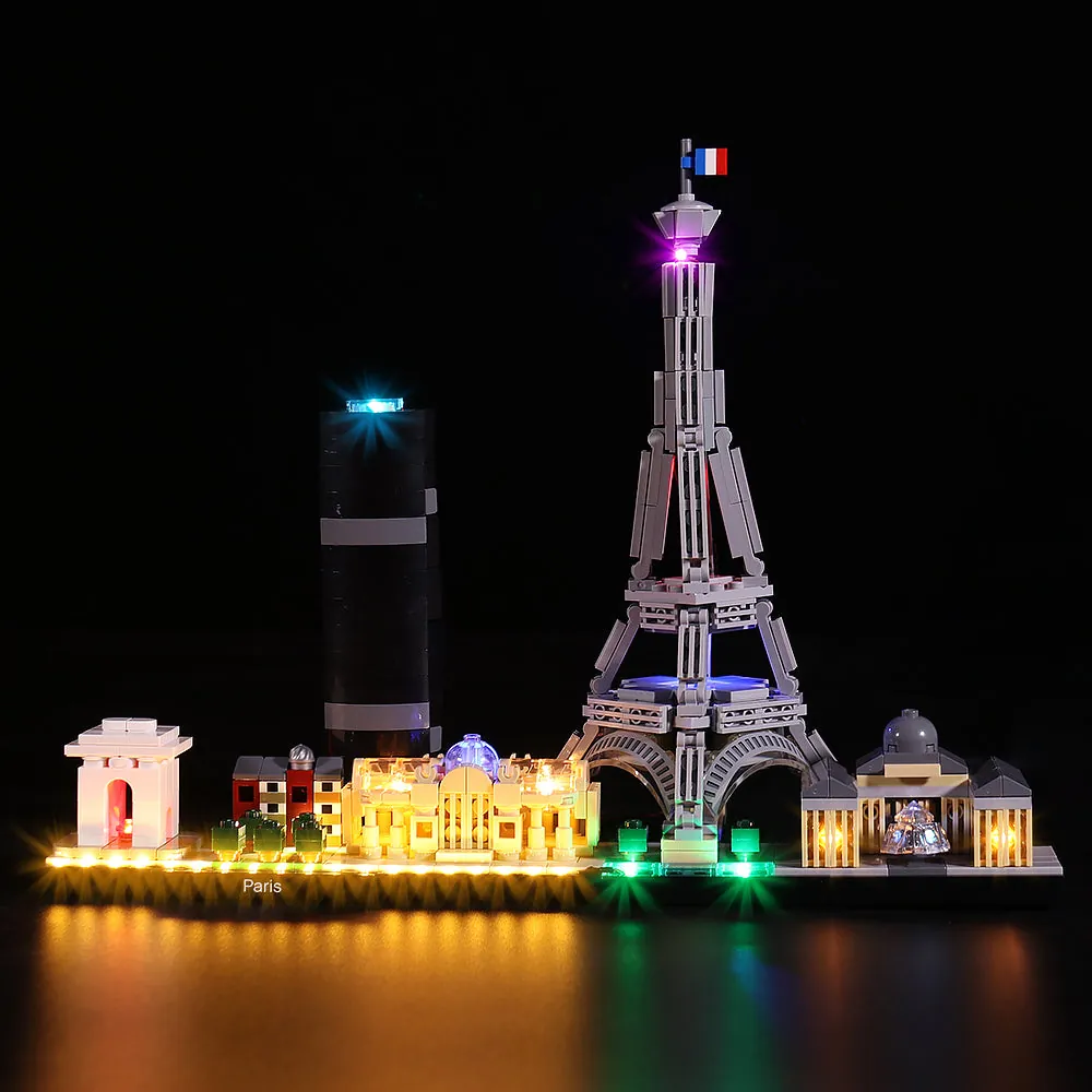 BrickBling LED light kit for LEGO Paris 21044 skyline