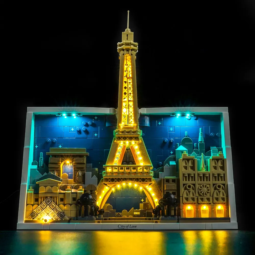 BrickBling LED kit for LEGO Paris 21064 with Classic and Remote variants