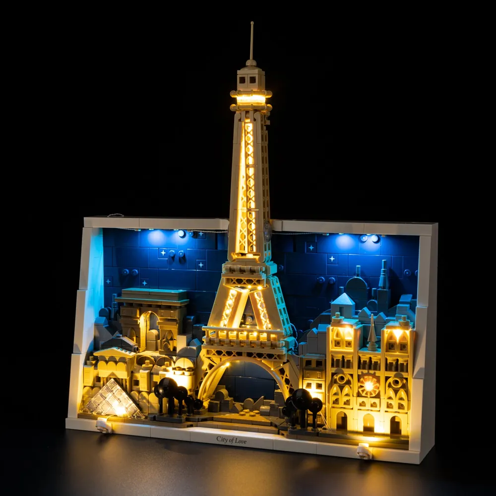 Game of Bricks LED kit for LEGO Paris 21064 with expansion boards