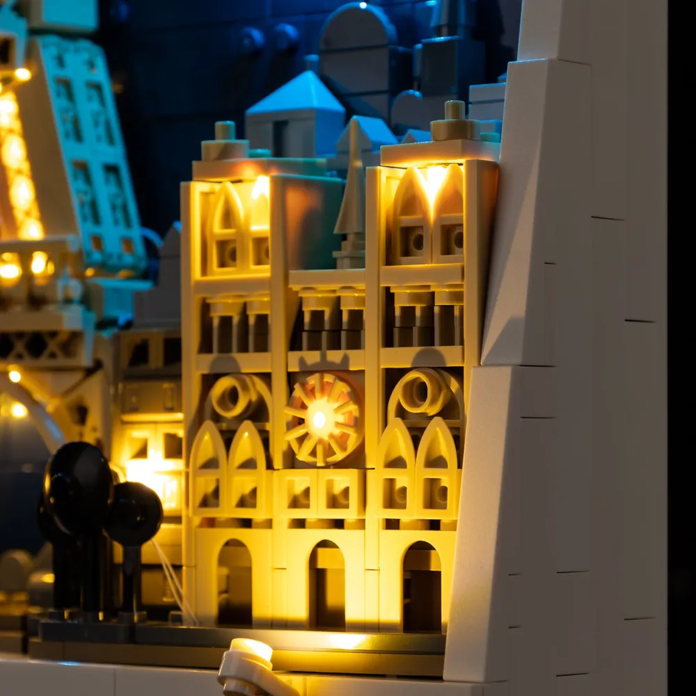 Game of Bricks expansion boards lighting LEGO Paris architecture set