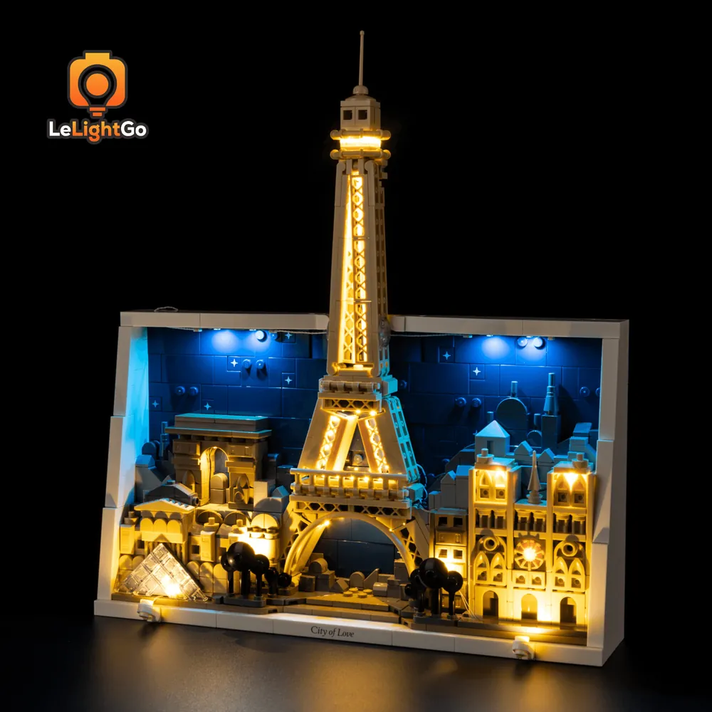 LeLightGo LED kit for LEGO Paris 21064 with Touch and Remote variants