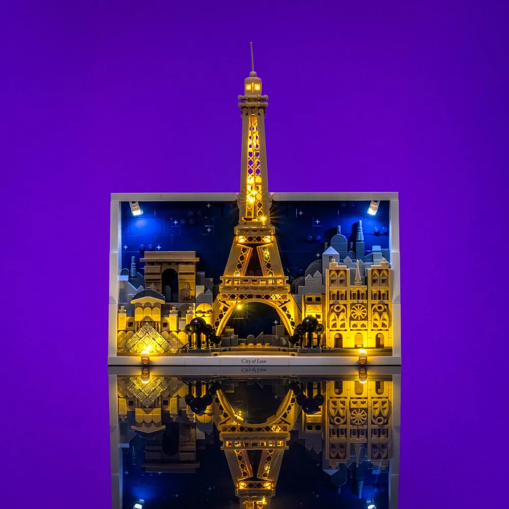 LightMyBricks LED kit for LEGO Paris 21064 premium edition