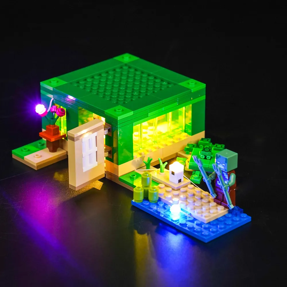 BrickBling light kit for LEGO Minecraft The Turtle Beach House 21254