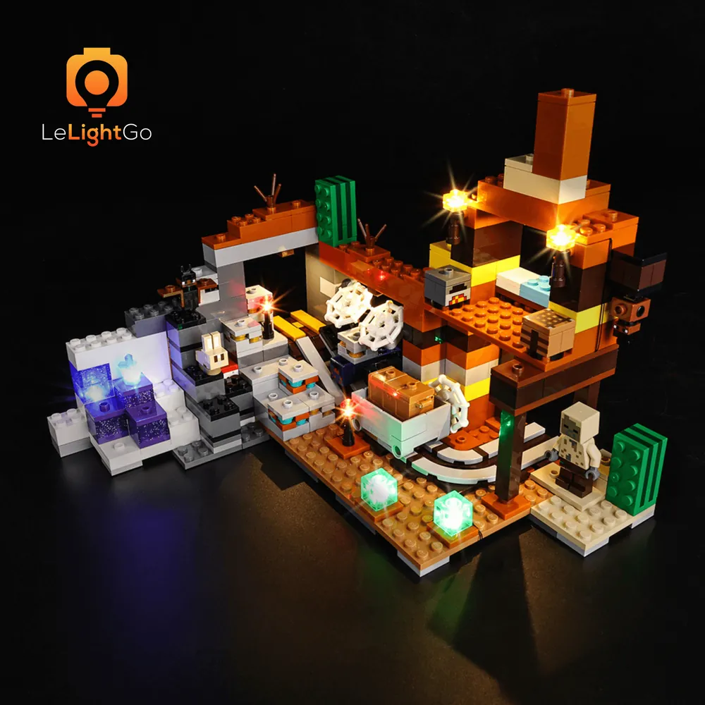LeLightGo LED kit installation on LEGO 21263 with micro-LEDs