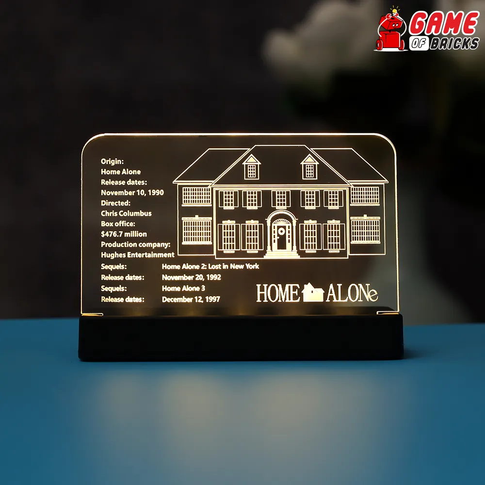 Game of Bricks nameplate light for LEGO Home Alone 21330