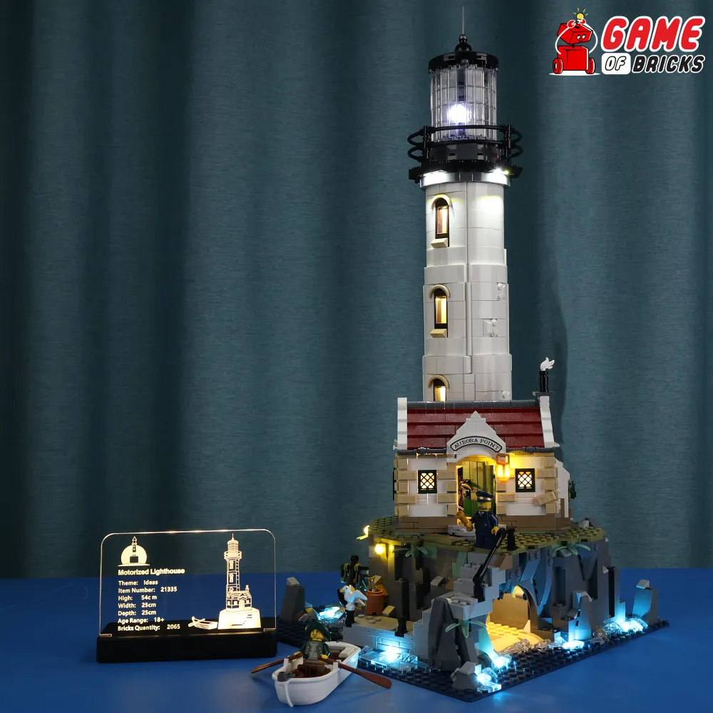 Game of Bricks LED nameplate for LEGO 21335