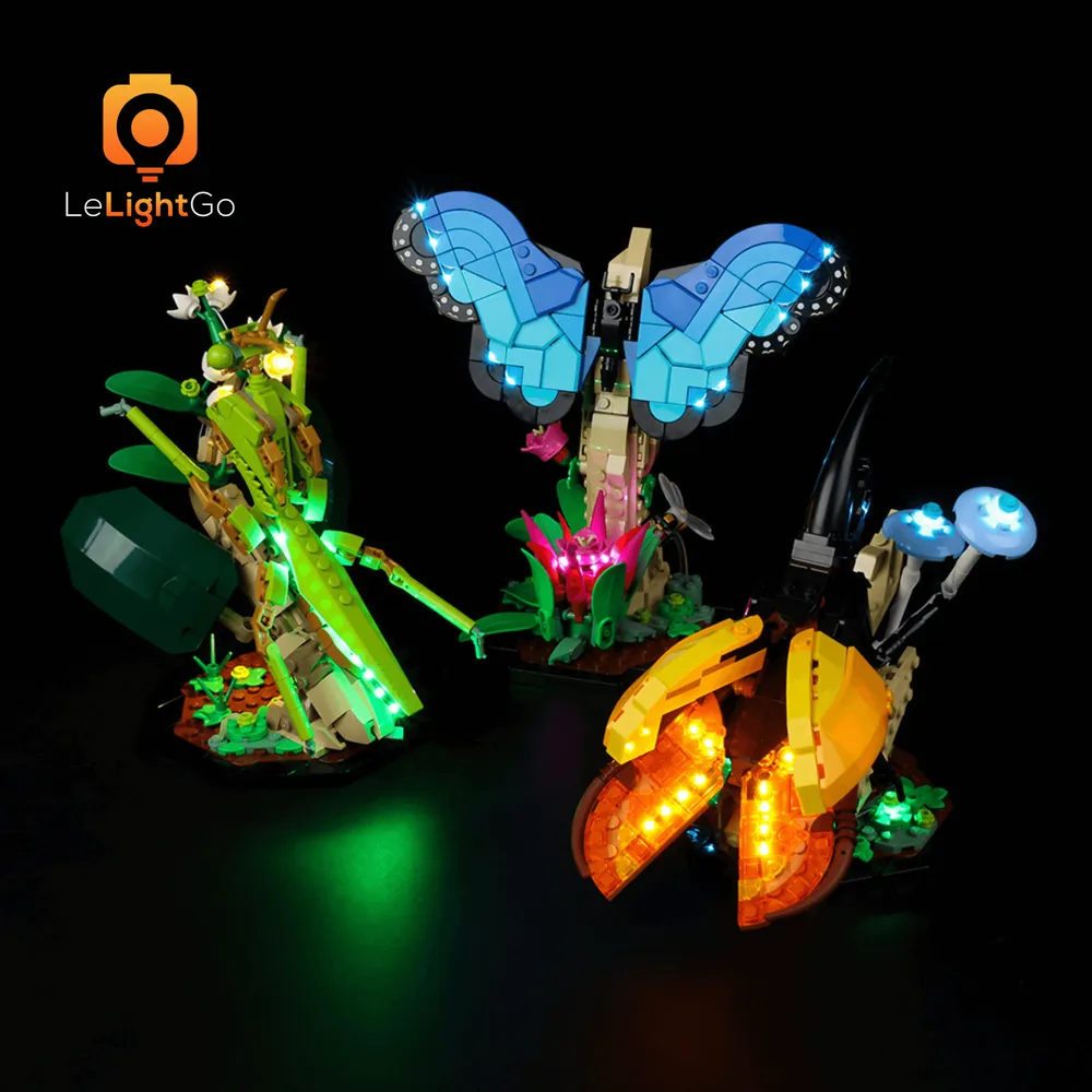 LeLightGo LED lighting kit for LEGO Insect Collection 21342 mid-range