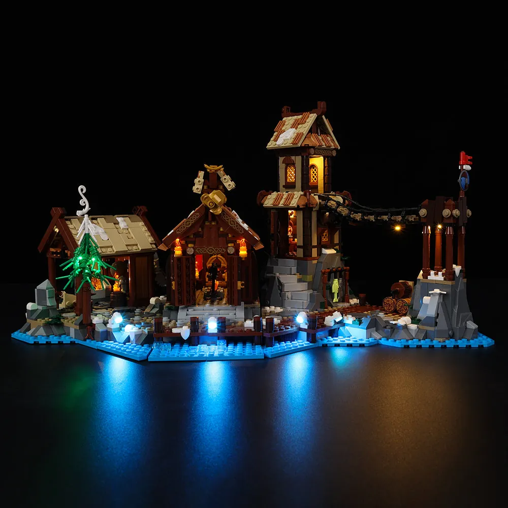 Game of Bricks LED kit for LEGO Viking Village 21343 with expansion boards