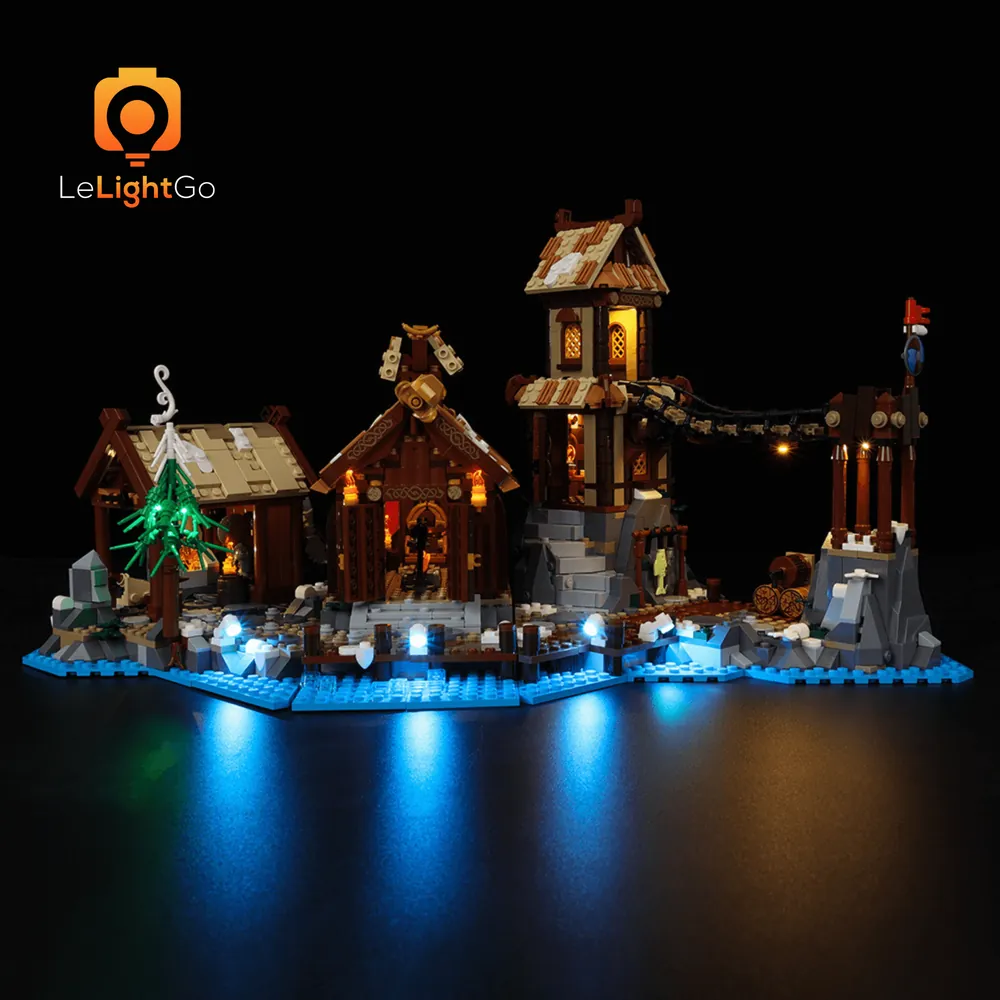 LeLightGo LED light kit for LEGO Viking Village 21343 premium edition