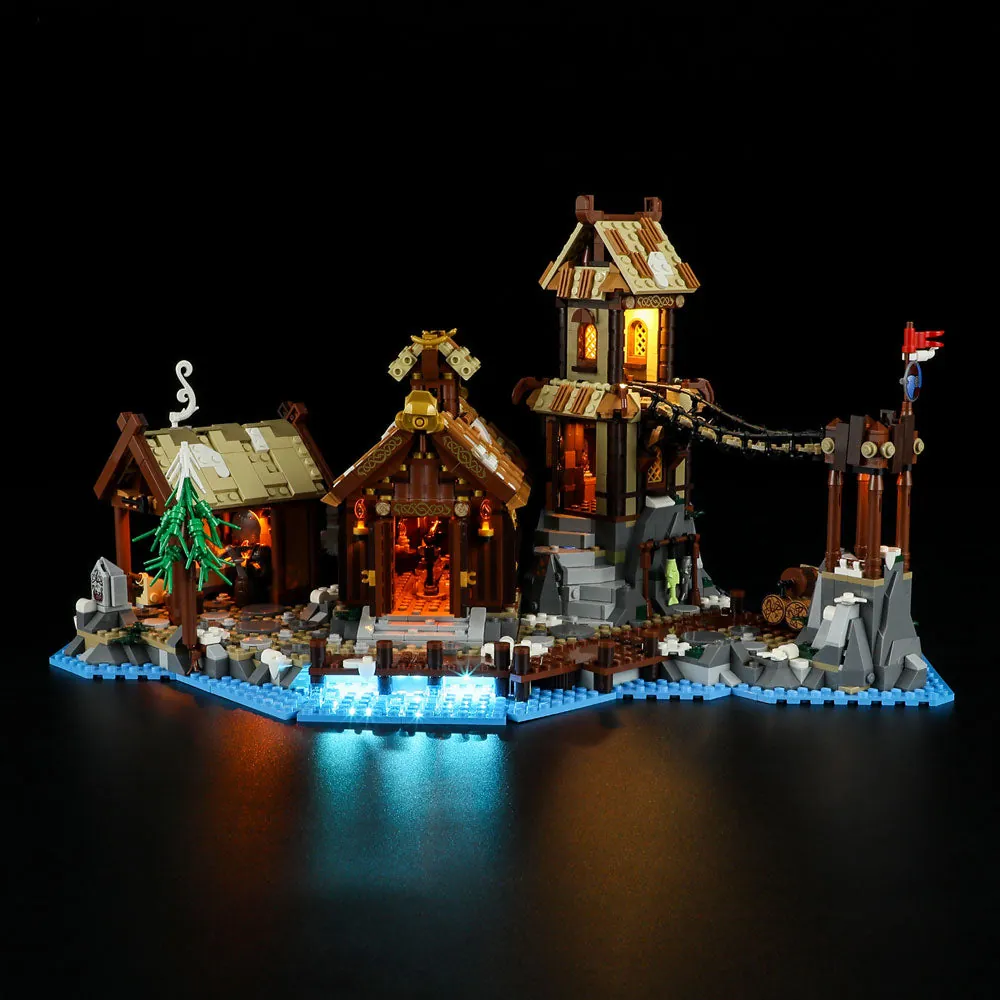 Lightailing LED kit for LEGO Viking Village 21343 with harness