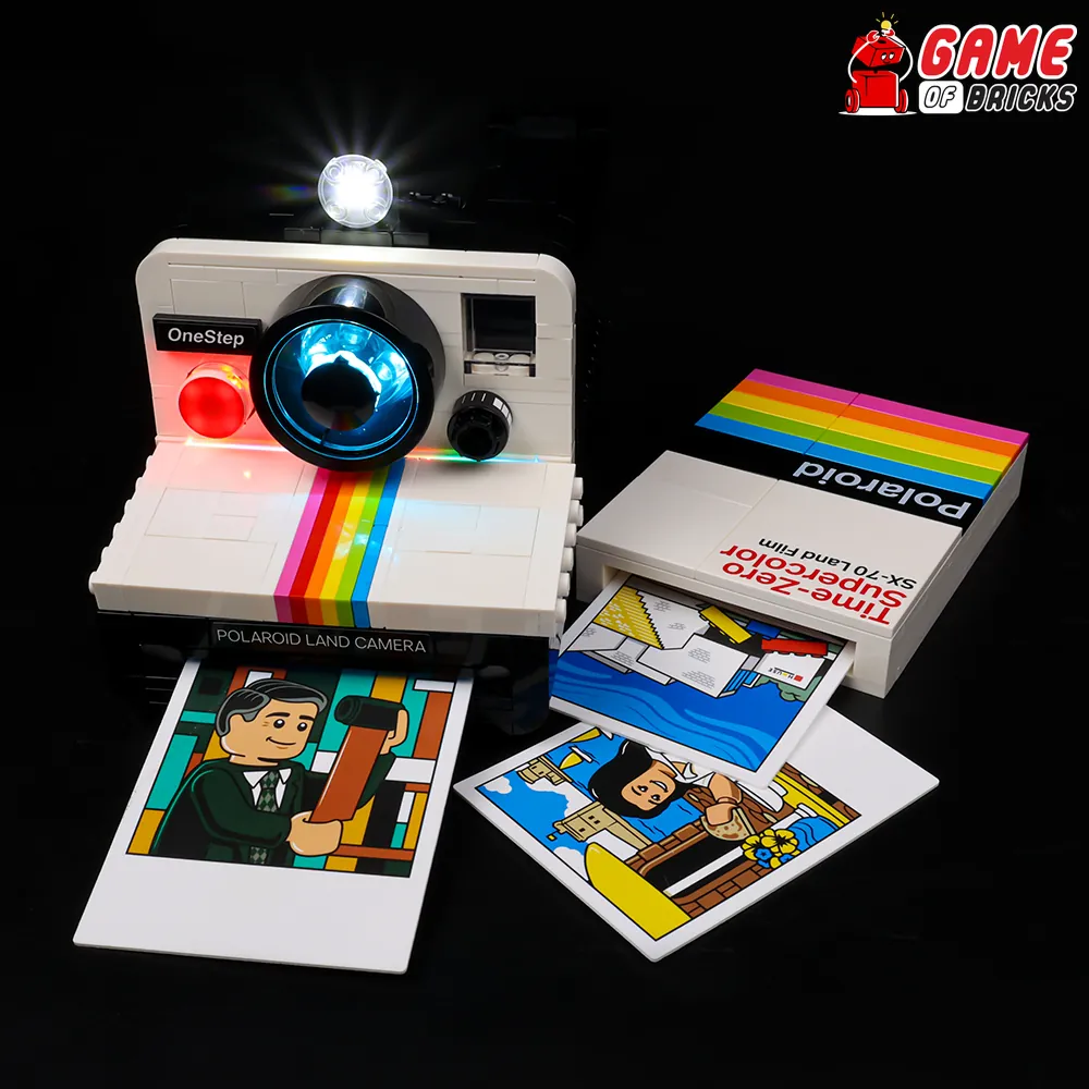 Game of Bricks modular expansion board lighting for LEGO Polaroid 21345