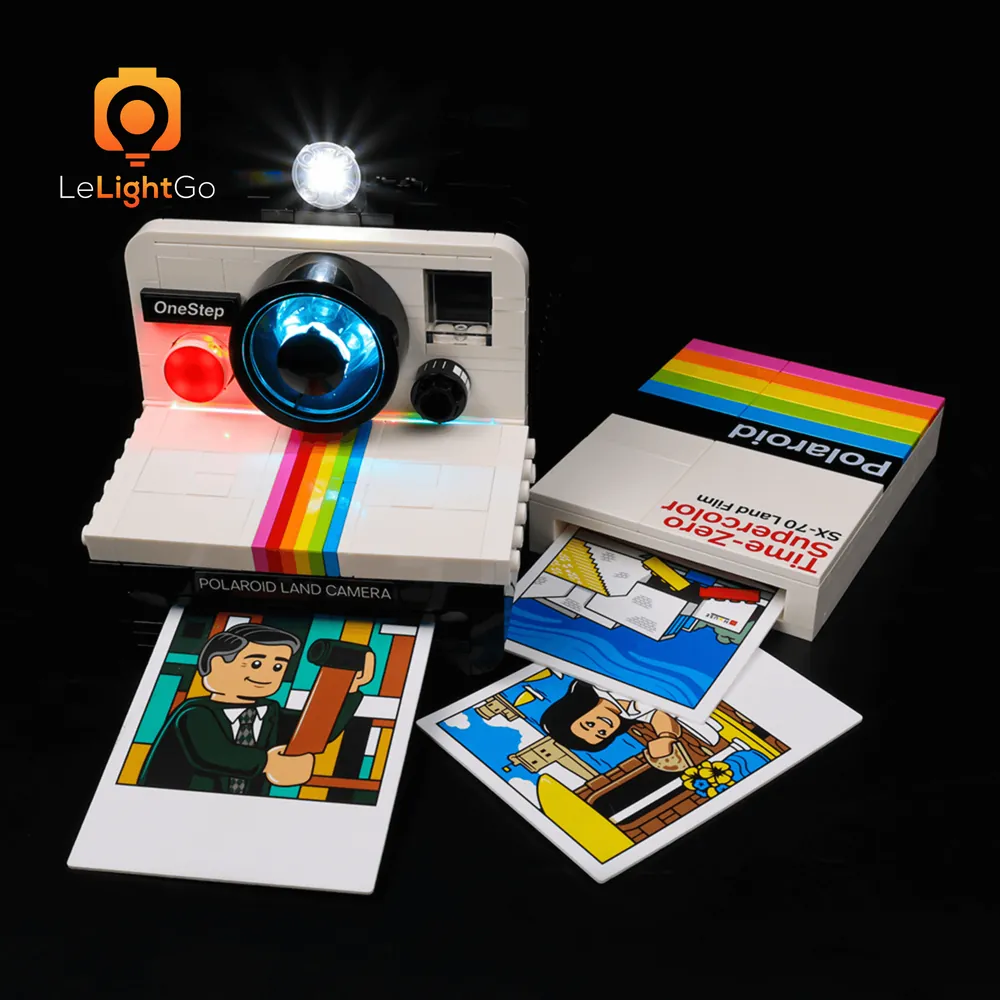 LeLightGo LED kit for LEGO Polaroid 21345 adding a premium glow