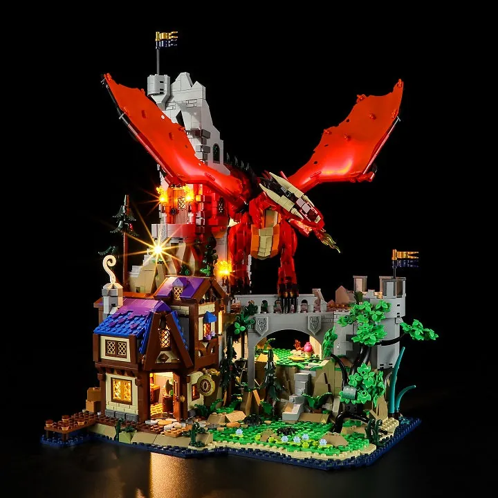 Lightailing LED kit for LEGO Dungeons and Dragons 21348 with pre-soldered harness
