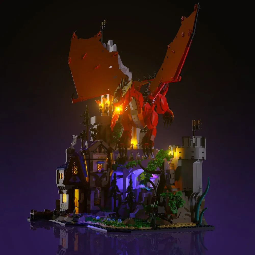 LightMyBricks LED kit for LEGO Dungeons and Dragons 21348 premium lighting