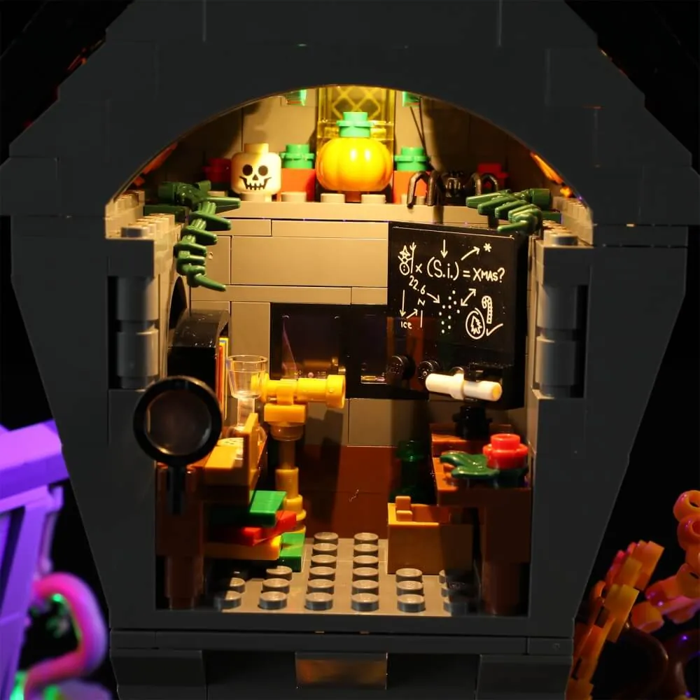 Lightailing harness wiring under LEGO 21351 modules