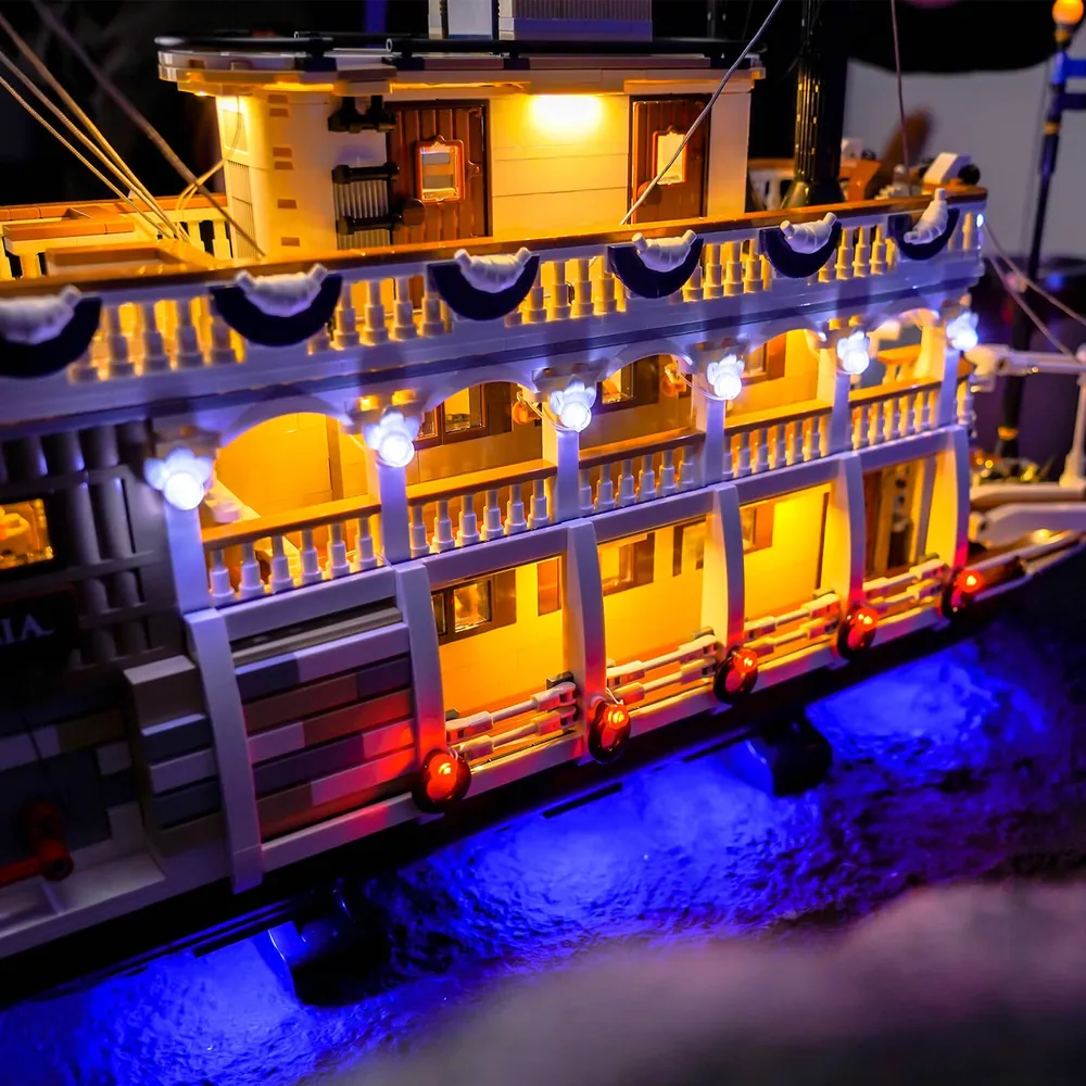 BrickBling remote control variant for LEGO River Steamboat lighting