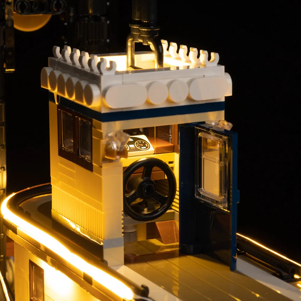 Game of Bricks remote variant for LEGO River Steamboat lighting