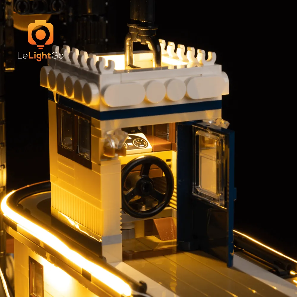 LeLightGo remote variant for LEGO River Steamboat lighting