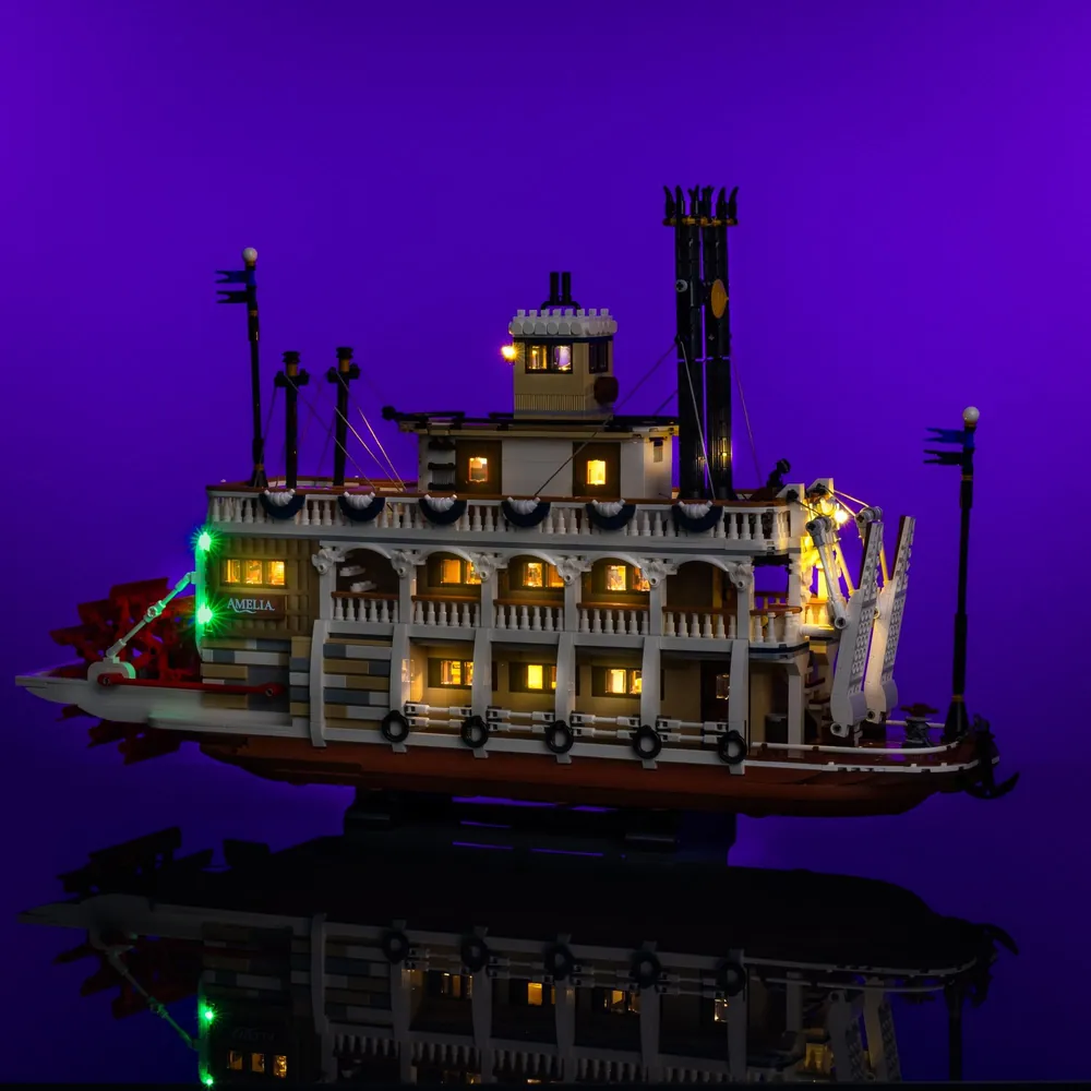 Light My Bricks LED kit for LEGO River Steamboat 21356