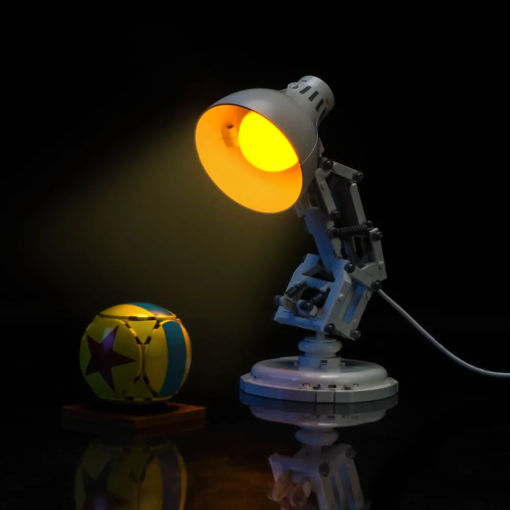 BrickBling LED kit for LEGO Luxo Jr. 21357 showing clean micro-LED modules