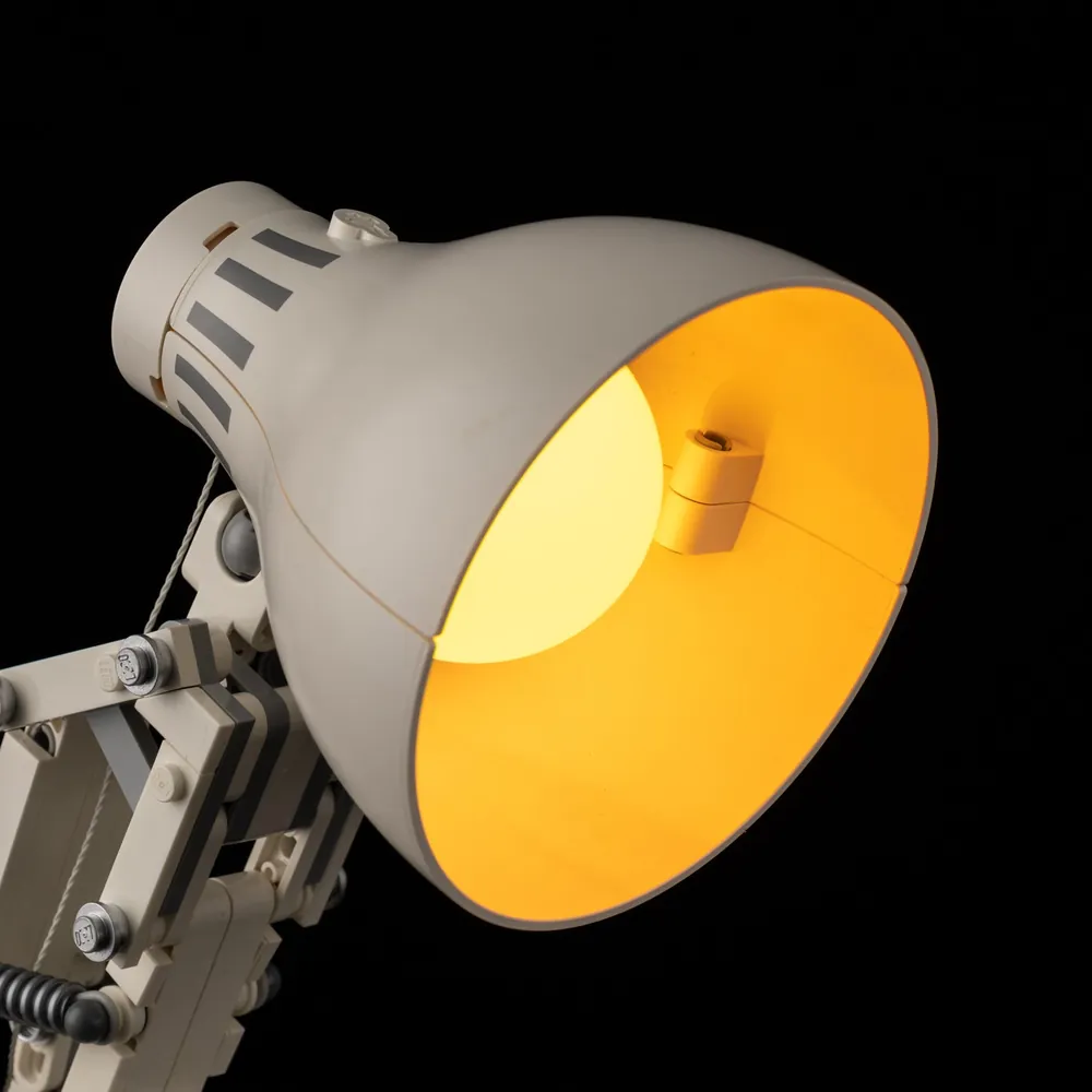 Game of Bricks sound module with LEGO Luxo Jr. lamp