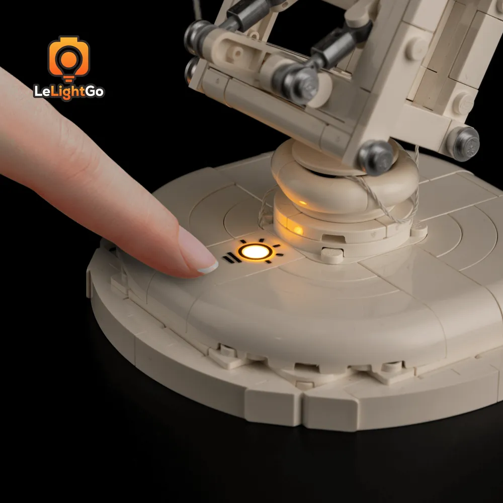 LeLightGo sound module with LEGO Luxo Jr. set