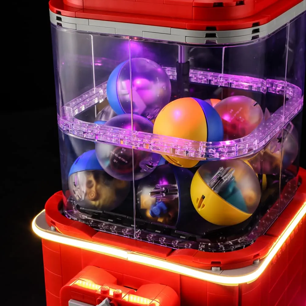 Lightailing thicker wires on LEGO 21358 vending machine installation