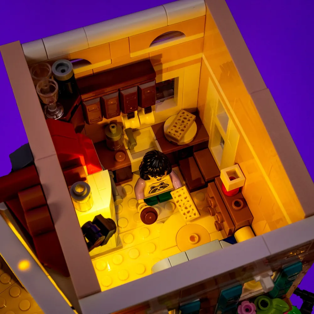 LEGO Italian Riviera 21359 with LightMyBricks lighting accents