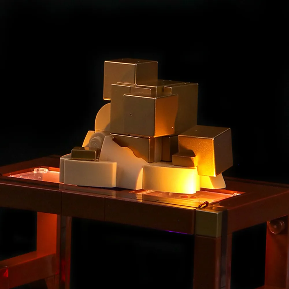 BrickBling light kit highlighting red crystal cluster