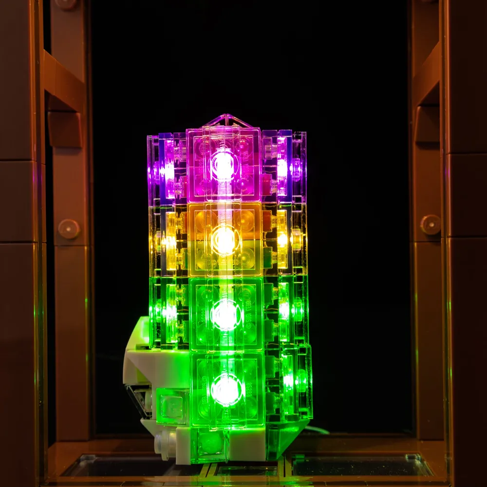 Game of Bricks expansion board lighting mineral display