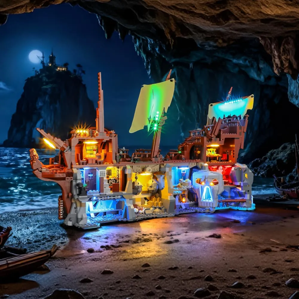 Lightailing LED harness on LEGO Goonies 21363