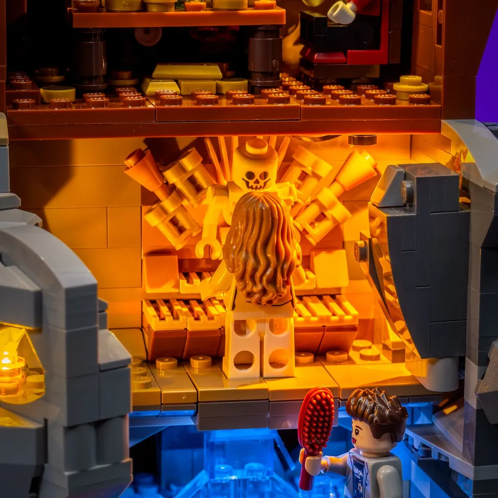 LightMyBricks Goonies set with vibrant LED effects