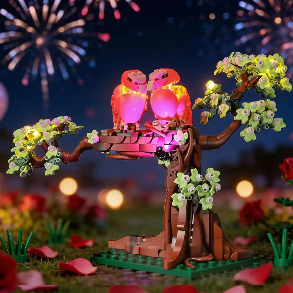 Lightailing Briksmax 2.0 LED kit for LEGO Love Birds 21365 with pre-soldered harness