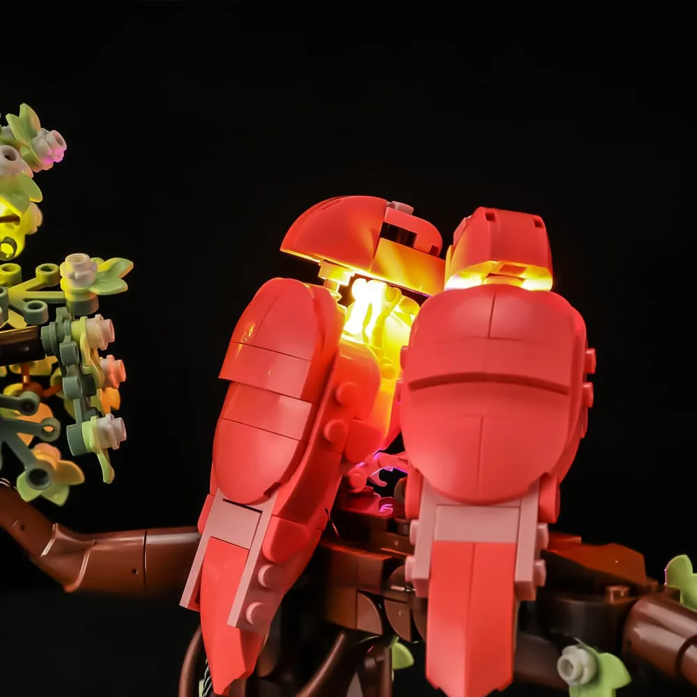Lightailing kit lighting the LEGO Love Birds 21365 branch and leaves