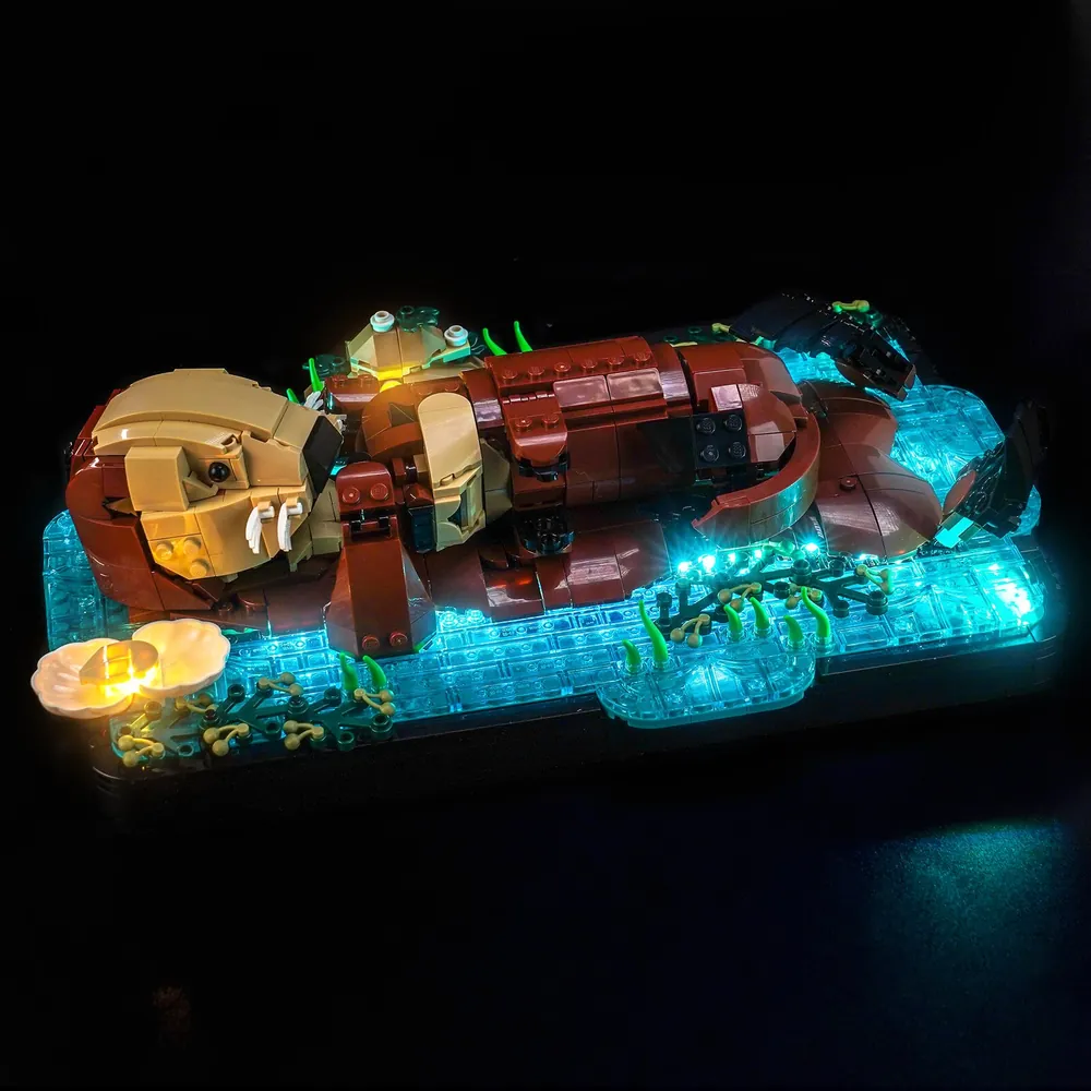 BrickBling LED kit for LEGO Floating Sea Otters 21366 Classic Version