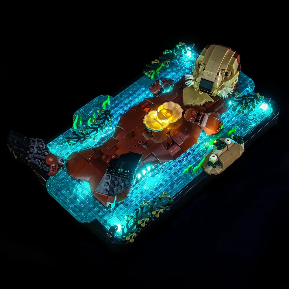 BrickBling modular micro-LEDs for LEGO Floating Sea Otters 21366