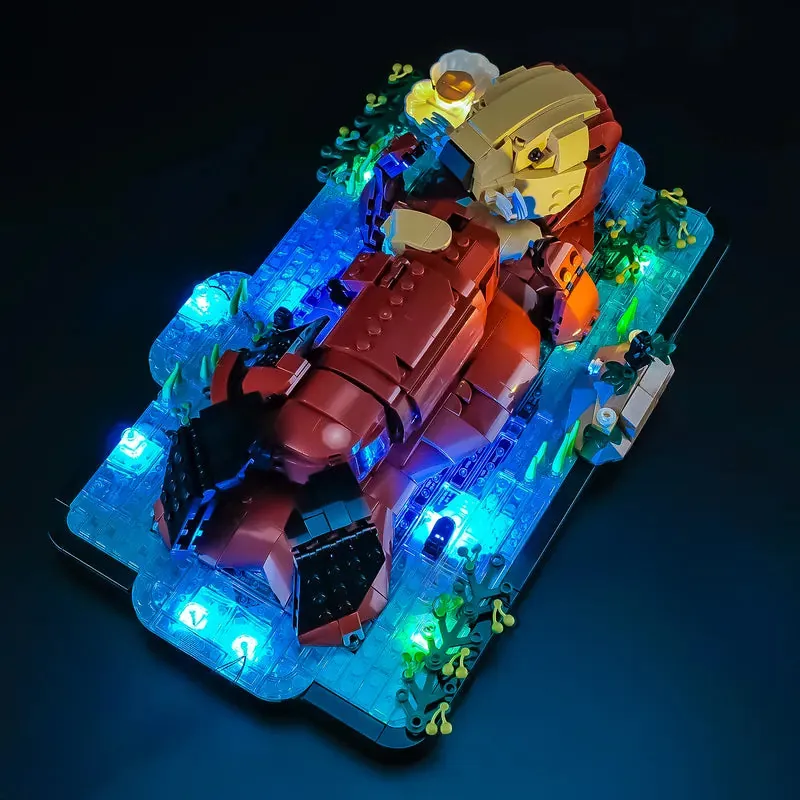 Lightailing LED kit installation for LEGO Floating Sea Otters 21366