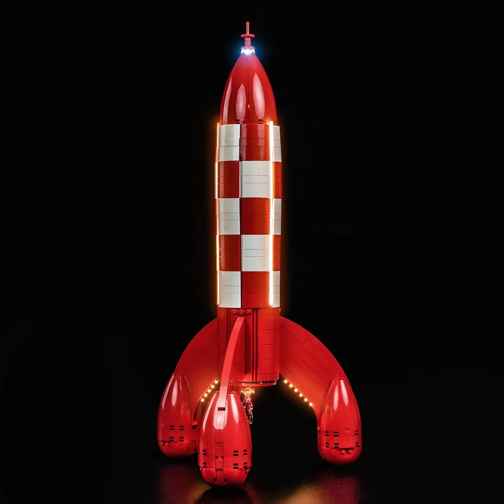 BrickBling LED kit for LEGO Tintin Moon Rocket 21367 with modular micro-LEDs