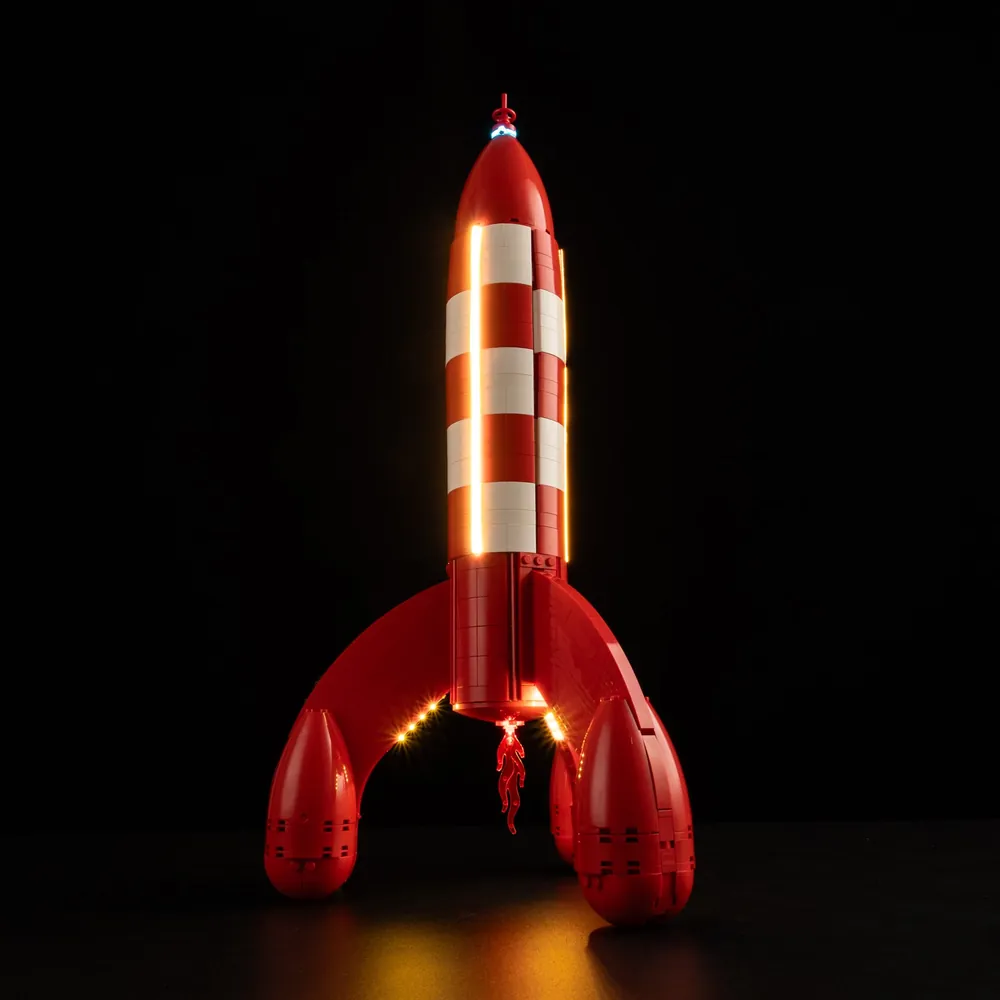 Game of Bricks LED kit for LEGO Tintin Moon Rocket 21367 with expansion boards