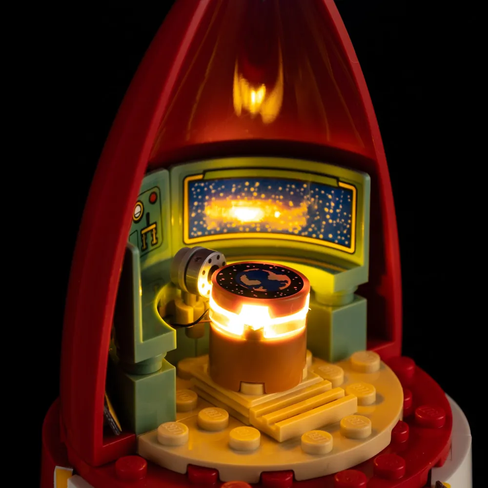 Game of Bricks remote LED kit for LEGO 21367 Tintin rocket