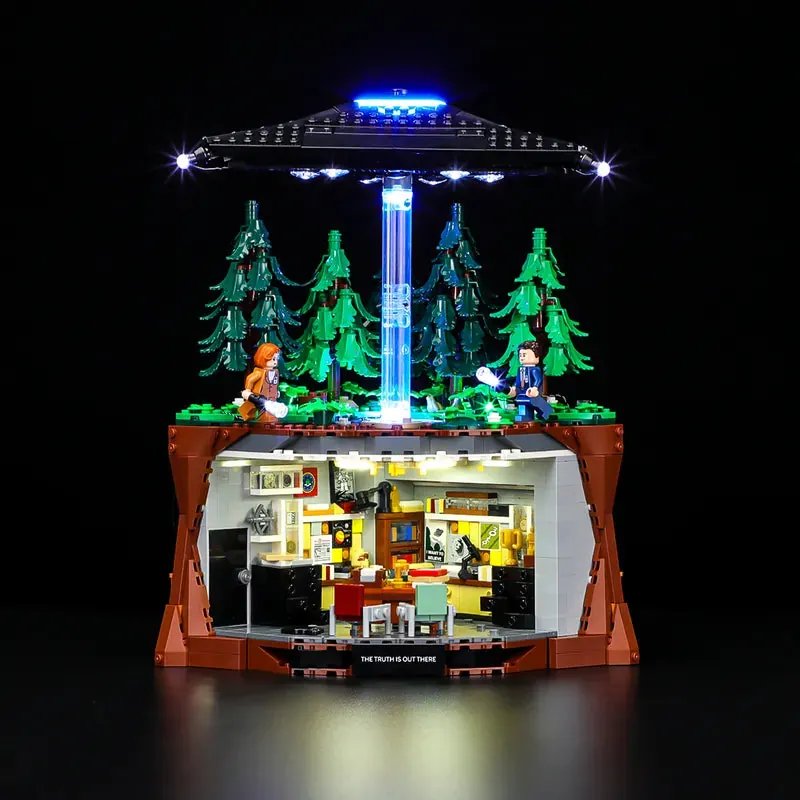 Lightailing LED kit for LEGO X-Files 21369 with pre-soldered harness