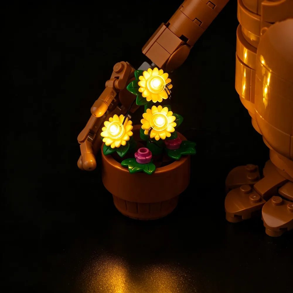 E.T. model lit with Game of Bricks standard gauge wiring
