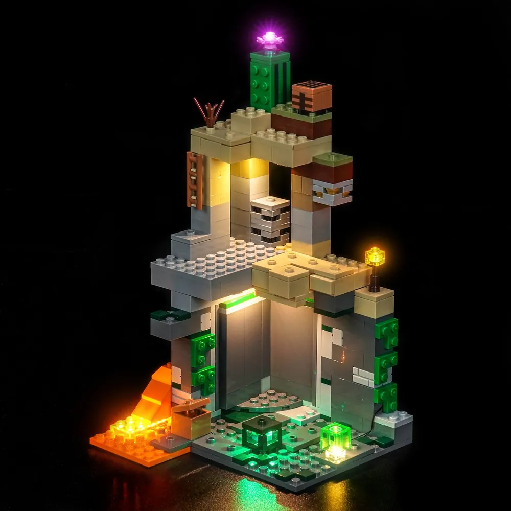 BrickBling light kit for LEGO Minecraft Zombie Dungeon 21587 illuminated set