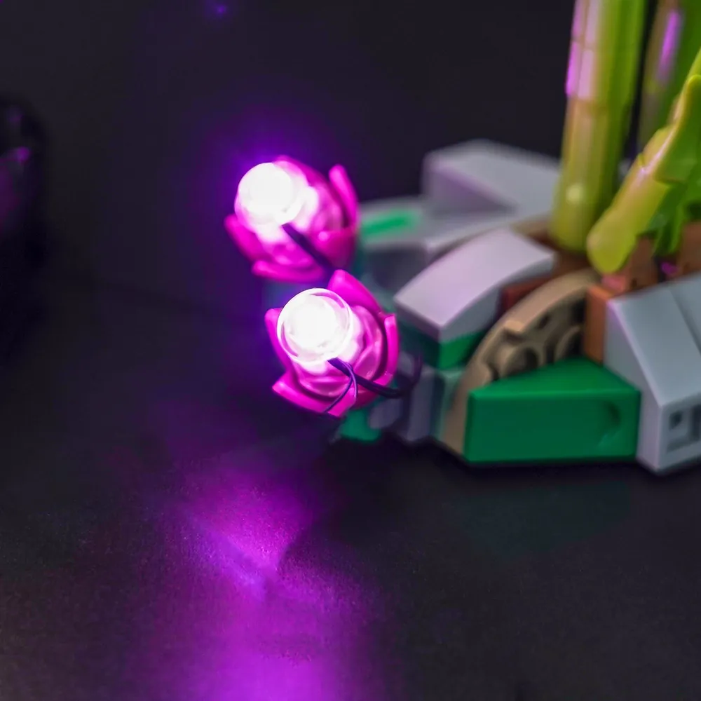BrickBling LED installation on LEGO Creator Panda Family