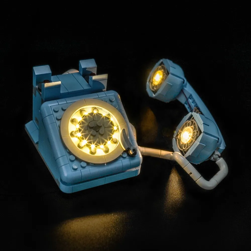 Retro Telephone 31174 with BrickBling lighting zones