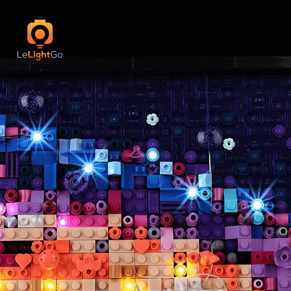 LeLightGo remote control version for the LEGO Art Milky Way set