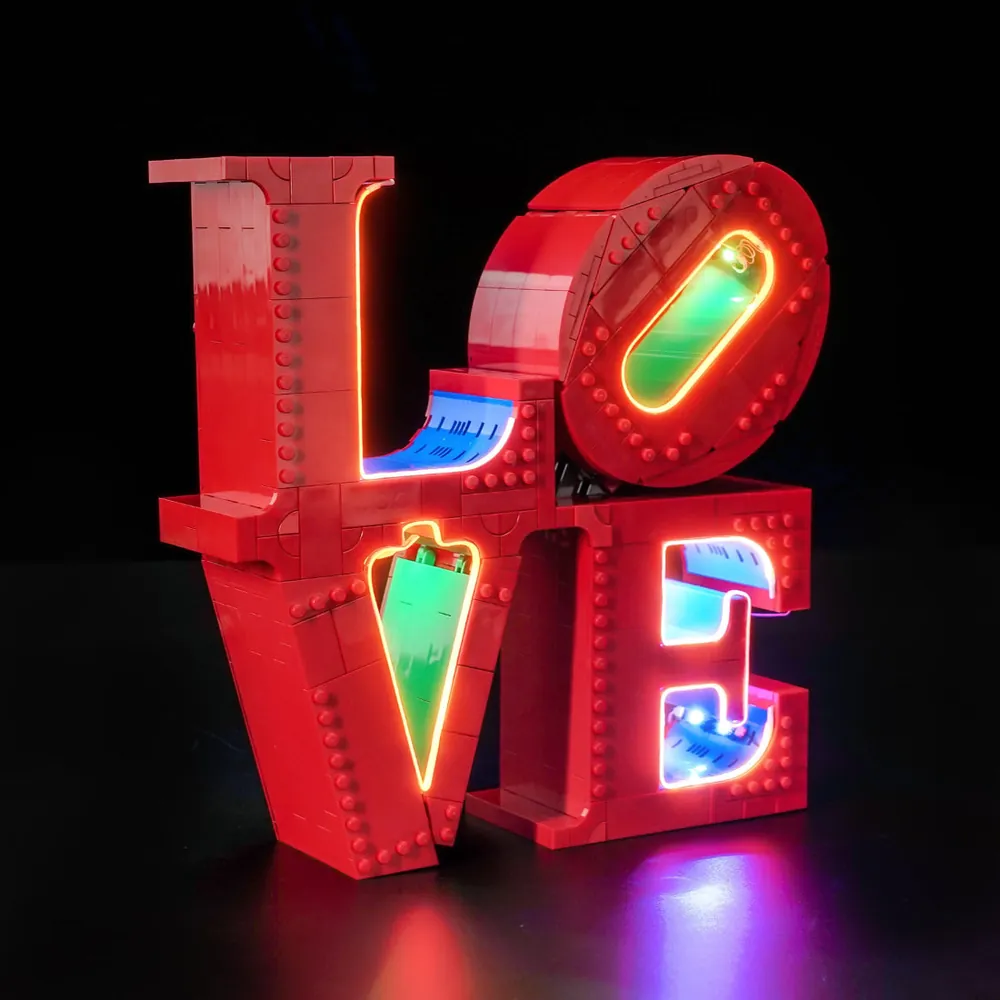 BrickBling light kit for LEGO LOVE 31214 art set