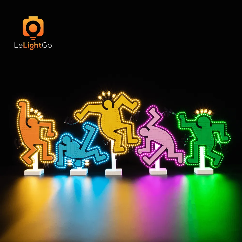 LeLightGo LED kit for LEGO Keith Haring with remote control