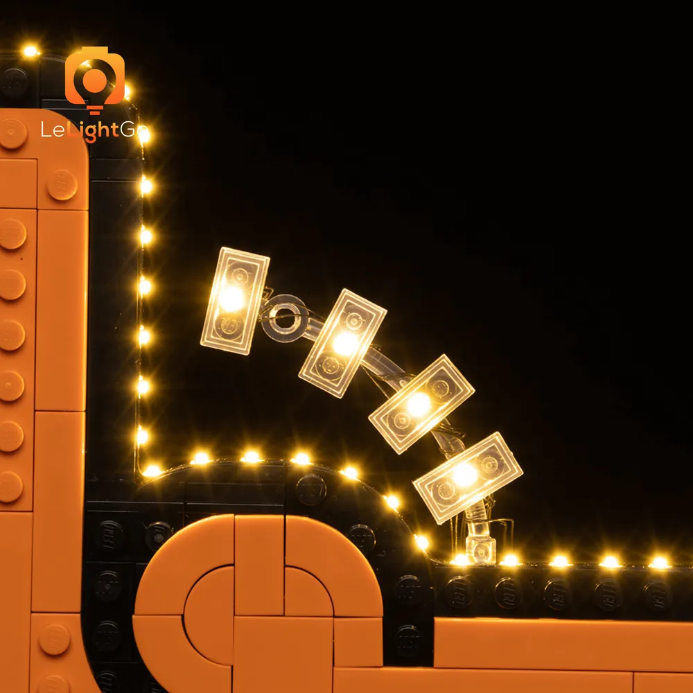Modular micro-LED lighting setup with LeLightGo for Dancing Figures