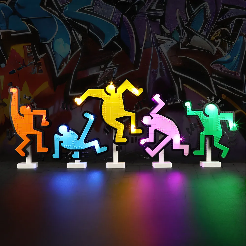 Lightailing LED kit for LEGO Keith Haring with pre-soldered harness